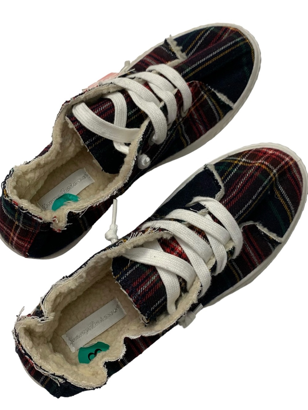 Tommy Bahama Plaid Sneakers Sz 8